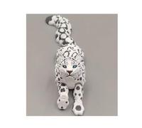 H3TF5J 3D Animals 3-d Printed Stuff Snow Leopard for Home Office Executive Desk Decoration Wildlife Enthusiasts Gifts-White||21cm/8.3in