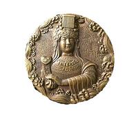 H3TF5J Copper Mazu Statue Medallion Pure Copper Tintern Empress Heavenly Virgin Mary Oasis Mother Antiques Miscellaneous Collection