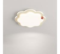 H3TF5J Floral Boy Girl's Flush Mount Light Fixture Nordic Creativity Flower Kids Ceiling Lamp Minimalist Mid Century Bedroom Chandelier for Nursery Kindergarten Living Room