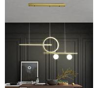 H3TF5J Light Interior Blackd Dining Table Chandelier Dimmable Glass Shade Hanging Acrylic Living Room Lamp Height-Adjustable Restaurant Bar Club Cspotlight,J/Black/a