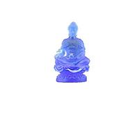 H3TF5J Retro Tibetan Medicine Guru Buddha Colored Glaze crystal Buddha statue