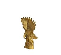 H3TF5J Sculpture Animal Statue Art Sculpture Eagle Statue Animal Dapeng Wings Unfold In Bronze Golden Copper Craft Home Decor Stores Collection