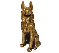 H3TF5J Statue Ornament Animal Sculptures For The Home Brass Sculpture Dog Twelve Zodiac Bronze Lucky Gift Dog House Copper Statue