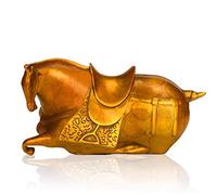 H3TF5J Statue Ornament Animal Sculptures For The Home Pure Copper Lying Horse Decoration Home Decoration Animal Sculpture