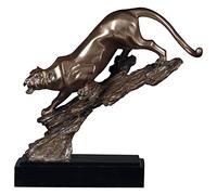 H3TF5J Statue Ornament Animal Sculptures For The Home Retro Panthera Pardus Statue Lucky Leopard Animals Arts Sculpture Creative Decoration Copper Crafts Home Ornament Decorations Opening Gifts
