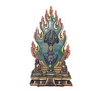 H3TF5J Tibet bronze Gilt Painted 3 God Shakyamuni Medicine Faqi Buddha statue