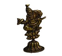 H3TF5J Tibet Buddhism Bronze Protector Deity Warrior Palden Lhamo Dharma Buddha Statue