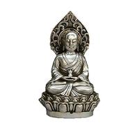 H3TF5J Tibet Buddhism Temple Silver Ksitigarbha Boddhisattva Netherworld Leader Statue