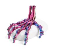 H3TF5J Toy 3D Printed Fidget Skeleton Hand Fully Articulated for Halloween Home Office Bookshelf Executive Desk Decoration-Red Green Blue||9.7cm