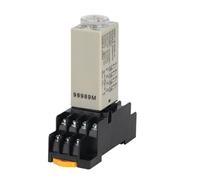 H3Y-4 Power-on Delay Rotary 1S/5S/10S/30S/60S/3M/5M/10M/30M Timer Time Relay AC/DC 24V 14 Pin With Base PYF14A 1Pcs(Voltage AC 24V,0-10 Minute)