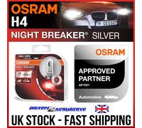 H4 (472) 2X OSRAM NIGHT BREAKER SILVER 64193NBS-HCB +100% MORE LIGHT 130M BEAM