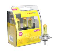 H4 60/55W P43t 3200K 2pcs Powertec Retro 12V Bulb Set Headlight PTZRT4-DUO