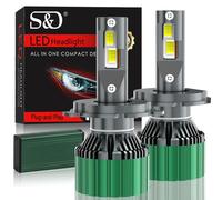 (H4/9003/HB2 Hi/Lo) 2Pcs H1 H4 H7 LED Canbus H8 H11 9005 HB3 9006 HB4 9012 Hir2 H3 CSP Diode Turbo Led Headlight Bulbs Kit 120W 60000LM 12V 24V 6500K Auto Headlamp