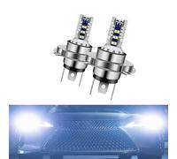 H4 Car Led Fog Light 12V 24V 9003 HS1 HB2 8000K Headlight Bulb Replacement for High Beam Low Beam Halogen Fog Lamp 1400 Lumen