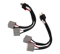 H4 Headlight Wiring Harness, Easy Installation and LED Compatibility, 9003 Socket Adapter Male to Female 2 Way Splitter for Truck Pickup SUV Off Road Vehicle Headlight Upgrade
