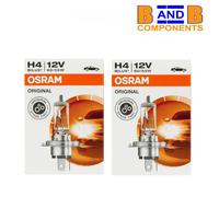 H4 OSRAM HALOGEN HEADLAMP LIGHT BULBS x 2 472 P43t 12v 60/55w A1509
