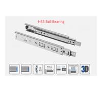 (H45 Ball Bearing (45mm), 700mm) Drawer Runners Heavy Duty Steel Ball Bearing Soft Close Push to Open Up to 100kg