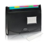 H4D Accordian File Accordion Folders 13 Pockets, Expanding Paper Filing File Folders Organizer, Expandable Binder Document Organizer File Folder with Dividers Tabs, Letter Size