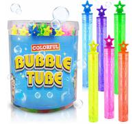 H4H 1X 36 Pack Premium Bubble Tubes Colorful Bubble Toys For Kids Party Favors Loot Bags Stocking Fillers And Summer Play