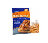 H4H 20 Pack Large Roasting Bags Size 250mm X 380mm Oven And Microwave Safe For Meat Chicken Fish And Vegetables