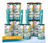 H4H 2X Lint Roller For Pet Hair With 7 Refills 420 Sheets And 1 Handle Extra Sticky Remover For Clothes Furniture Carpets Cat And Dog