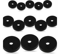 H4H 39 Pack Rubber Tap Washers Assorted Sizes 3/8 1/2 3/4 Durable Flat Rubber Washers For Sink Faucet Shower And Plumbing Repairs