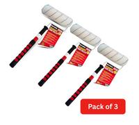 H4H 3X 9 Inch Heavy Duty Telescopic Paint Roller With Soft Grip Handle Extendable For Walls And Ceilings Medium Pile