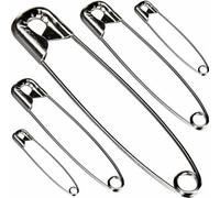 H4H 50 Piece Assorted Safety Pins Set Made From Strong Rust Resistant Steel Ideal For Clothes Sewing Crafts Diy Jewellery And Baby Use