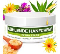 H4H High Dose Rapid Cream Hemp & Arnica Cream 200 ml for Joints & Muscles, Care with Menthol & Natural Extracts for Back, Knees, Neck & Shoulders, Vegan, Dermatologically Tested
