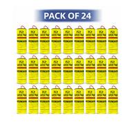 H4H Pack Of 24 Fly Paper Sticky Traps For Indoor Outdoor Use Non Toxic Fly Catcher Strips For Flies And Fruit Flies