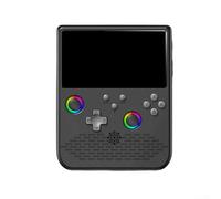 H5 Retro Handheld Game Console, 5.0'' IPS Mini For Arcade Game Console with RGB Lightings for Home, Travel or Relax(Black)