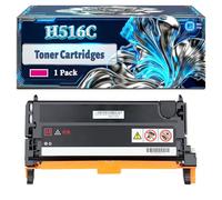 H516C Toner Cartridges Compatible for Dell 3130CN Printers, With Chip Large Capacity 8000 Pages (1 Pack Magenta)