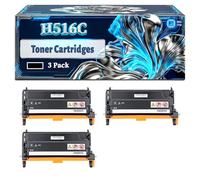 H516C Toner Cartridges Compatible for Dell 3130CN Printers, With Chip Large Capacity 8000 Pages (3 Pack Black)