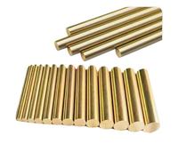 H59 Brass Round Bars Solid Rods for DIY Knife Handle Circular Wire Tube Modelmaking Diameter 12-50mm Length 100-250mm(22x200mm)