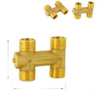 H59 Copper Check Valve with Stainless Filter - One-Way Flow Control for Hot Water Recirculation Pumps 7x5x6cm(A)