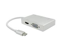H59CS USB C HUB USB Type C to HDMI USB C 3.1 to HDMI VGA 3X USB 3.0 USB Hub Multiport Adapter Compatible with MacBook/MacBook Pro/Samsung Galaxy S8/S8 Plus Dell Lenovo Surface Laptops