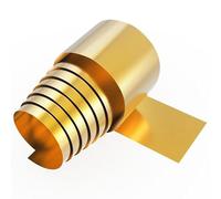 H62 Brass Foil Sheet Roll - 0.5-1mm Thickness, 200mm Width, 0.5m Length(0.8mm)
