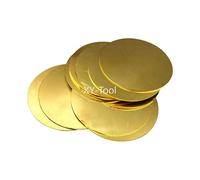 H62 Brass Round Plate Circular Flat Sheet Disc CNC Material Dia 20mm-100mm Thick 0.5mm 0.8mm 1mm 1.5mm 2mm 2.5mm 3mm 4mm 5mm 6mm(0.8x50mm 5pcs)