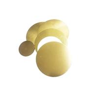 H62 Brass Round Plate Disc DIY Metal Brass Gasket Brass Sheet Diameter 10 15 20 25 30 35 40 50~200mm Thick 0.5/0.8/1/1.5/2/3mm(Thickness 2mm,Dia 10mm 2Pcs)