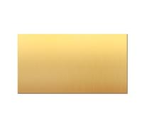 H62 Brass Sheet 100mm x 50mm x 2mm, Brass Shim Solid Brass Metal Plate for DIY Crafts, Electrical Repairs, Model Making & Industrial Use