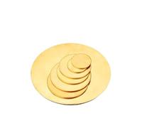 H62 Solids Brass Discs Blanks Metal Round Sheets OD 10mm-300mm Thickness 1mm-6mm (1,3mm x 35mm)