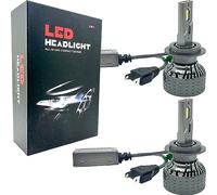 H7 LED Headlight Bulb for Cars with 13000 Lumens - Car LED Bulb Kit with Built In Fan & Heatsink - 12V Canbus Error Free Car Headlight Bulb with High Brightness 3570 Chip by Lite Sync
