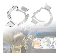 H7 LED Headlight Bulb Holder Adapter, 1 Pair Aluminum Retainer Clip for Car Headlamp, Replacement Bulb Retainer for BMW Audi VW etc