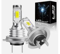 H7 LED Headlight Bulbs 6000K Xenon White Upgrade 16000LM Pair Super Bright Car Low Dipped Beam Conversion Kit IP68 Waterproof Aviation Aluminum Plug and Play 12V Cold White Fog Light Bulbs 2 Pack