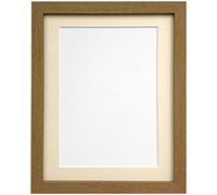 H7 Oak Picture Photo frame with Ivory Mount 10 x 10 For Image size 8 x 8 inch