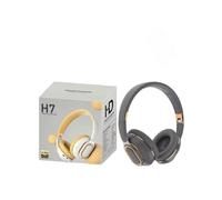 H7 Wireless Bluetooth Headphones for TV with Mic & USB Adapter, Noise-Canceling, Foldable Stereo Headset with Deep Bass - Ideal TV Earphones for Immersive Sound (Gray)