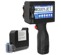 H760 Handheld Inkjet Printer,Printing Height:0.08-0.5 inch handheld portable printer, with 40ml quick dry ink cartridge, 4.3 touch screen