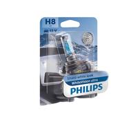 Philips WhiteVision ultra H8 car headlight bulb, single blister