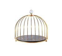 H8Q4D7N5G9 Dessert Rack Creative Bird Cage Shaped Round Cake Rack Dessert Display Afternoon Tea Dim Sum Tray(White,10inch)