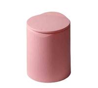 H8Q4D7N5G9 Dustbin Garbage Bin Bathroomliving Room Household Kitchen Press Type Bedroom With Lid Large Capacity(Pink,Medium)